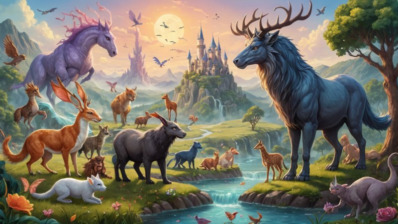 fantasy literature, animals in fantasy, mythical creatures, symbolism, world-building, character development, reading guide